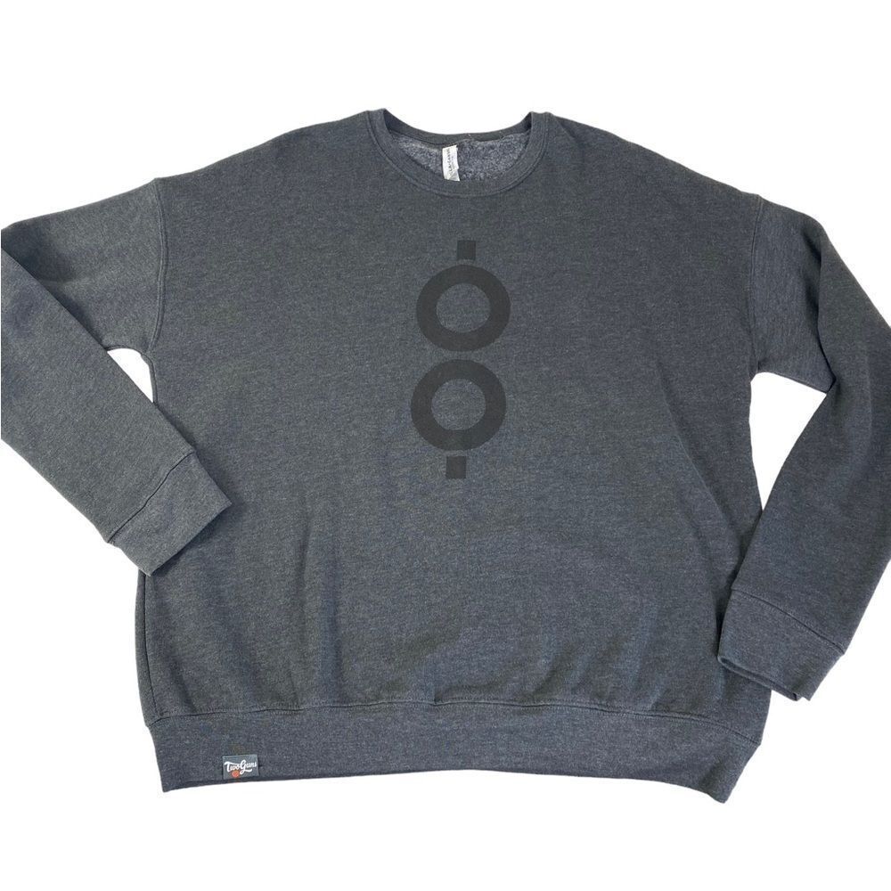 Bella Canvas XL Gun barrel graphic sweatshirt NWOT Never worn gray